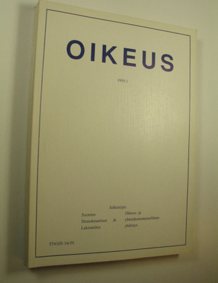 Oikeus, 1-2 ja 4/1995
