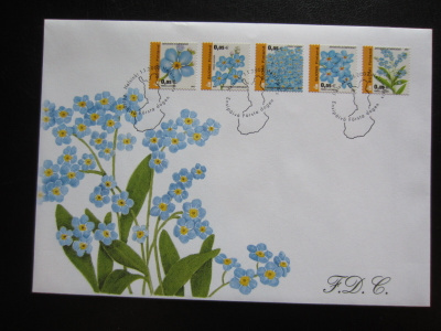 FDC 2002 0,05€ Kukkia