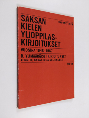Saksan kielen ylioppilaskirjoitukset vuosina 1948-1967- B...