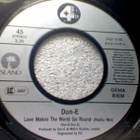 DON-E :: LOVE MAKES THE WORLD GO ROUND :: VINYYLI 7" 1992 - pikkukuva 2