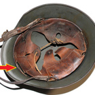 Aito saksalainen sotilaskypärä m/35 teräskypärä Heer DD WW2 - pikkukuva 3
