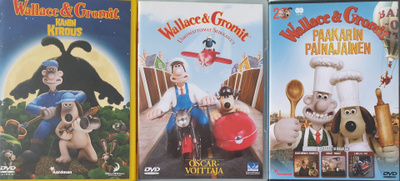 WALLACE & GROMIT  3 KPL DVD