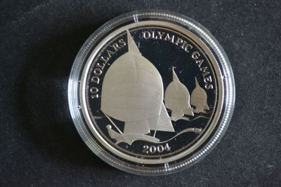 Olympia Fidzi 2004 10$ Purjehdus Ag