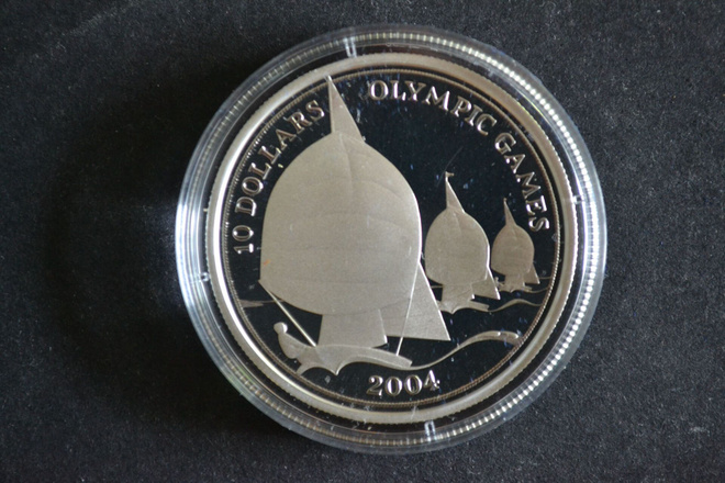 Olympia Fidzi 2004 10$ Purjehdus Ag