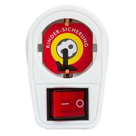 Arcas Virtakytkin, 1 Pistoke, Katkaisija, valkoinen *UUSI*