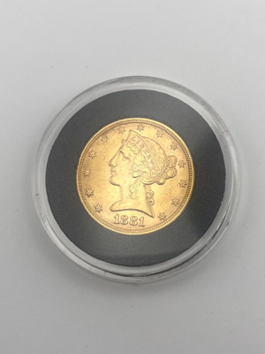 Liberty 5 dollaria 1881