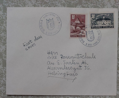1946  Porvoo FDC