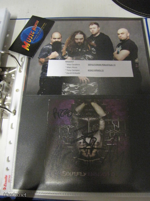 SOULFLY ENSLAVED CD VIHKO+ PROMOKUVA BÄNDIN NIMMAREILLA