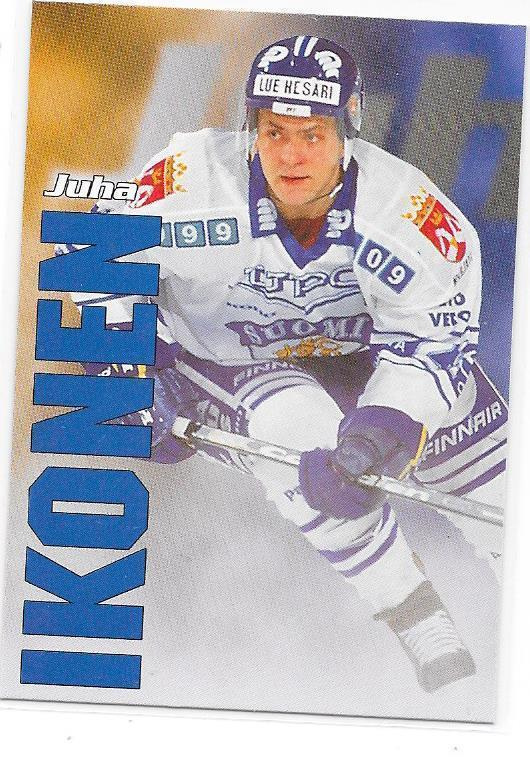 1998-99 CardSet Maajoukkue #22of47 Juha Ikonen Espoo