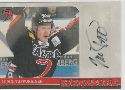 2014/15  Cardset Signature Jani Tuppurainen , JYP