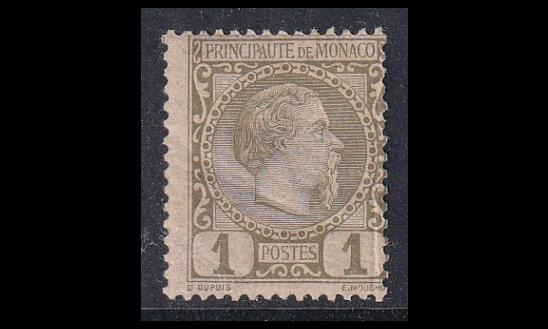Monaco 1 * Prinssi Charles III 1 C (1885)