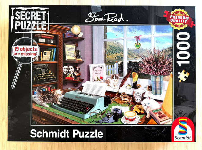 Palapeli: Secret Puzzle: "Työpöydän ääressä - Schmidt 599