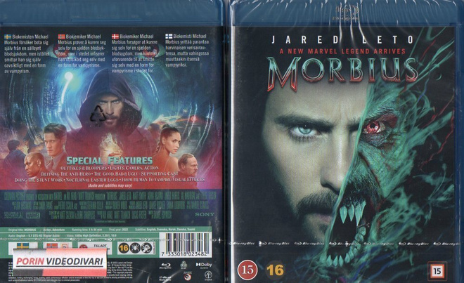 MORBIUS	(76 095)	UUSI	-FI-	nordic,	BLU-RAY		jared leto	2022