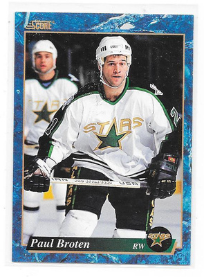 1993-94 Score #658 Paul Broten Minnesota North Stars