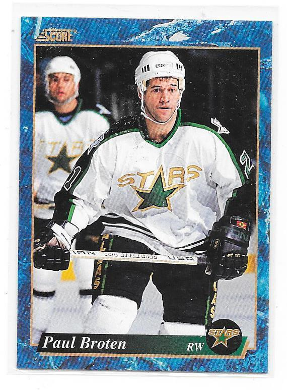 1993-94 Score #658 Paul Broten Minnesota North Stars