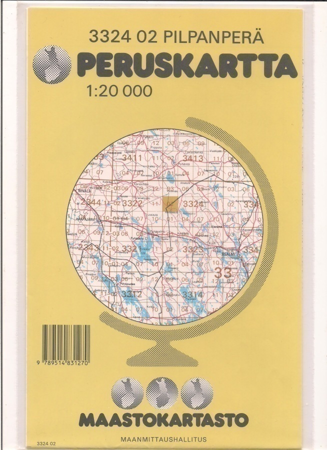 Peruskartta 1:20 000 Pilpanperä