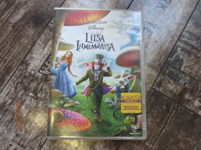 Liisa Ihmemaassa dvd. (Johnny Depp). Suomipuhe/suomiteksti