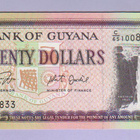 Guyana 20 Dollars v.2018 UNC P-30g - pikkukuva 1