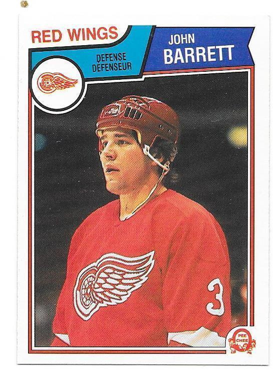1983-84 OPC #117 John Barrett Detroit Red Wings