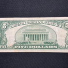 Federal Reserve Note 5 Dollars 1934 B - pikkukuva 2