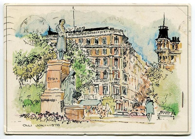 Helsinki J.L. Runebergin patsas, Olli Joki, kulkenut 1979
