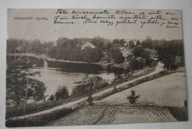 Bromarf, kirkonkylää, vanha mv pk, p. 1922