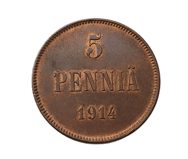 1 penni 1914 - hienokuntoinen!