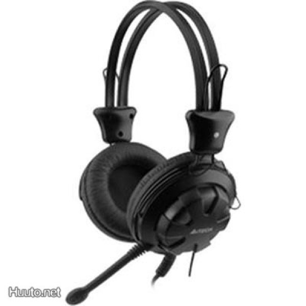 A4Tech HS-28-1 Headset, suljettu, 2x3.5mm, 2m, musta *UUSI*