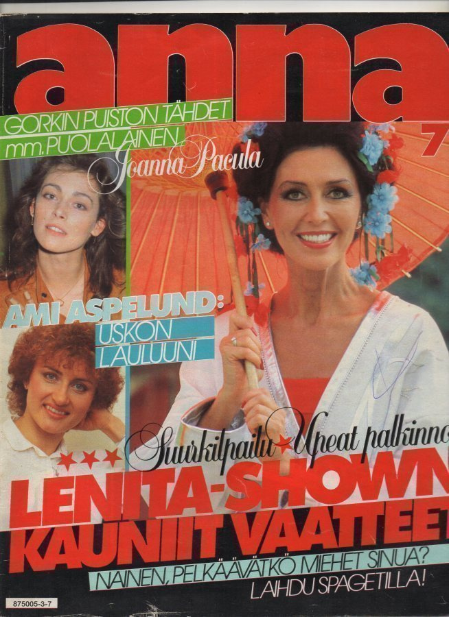Anna n:o 7 1983 Lenita-Show. Ami. Vieno. Rea Mauranen.