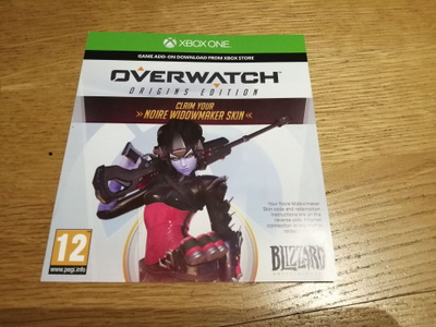 Overwatch 2 Noire Widowmaker Skin - Xbox One & Series S/X