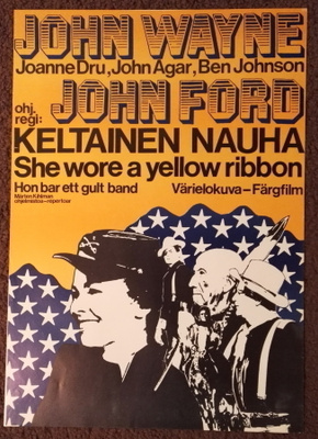 Vanha elokuvajuliste: Keltainen nauha (John Wayne)