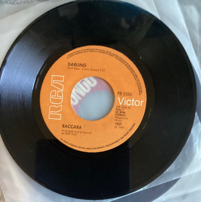 7" single Baccara   Darling/Number one