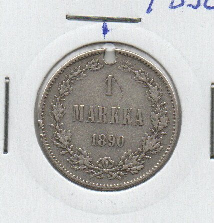 1 mk 1890 hopeaa
