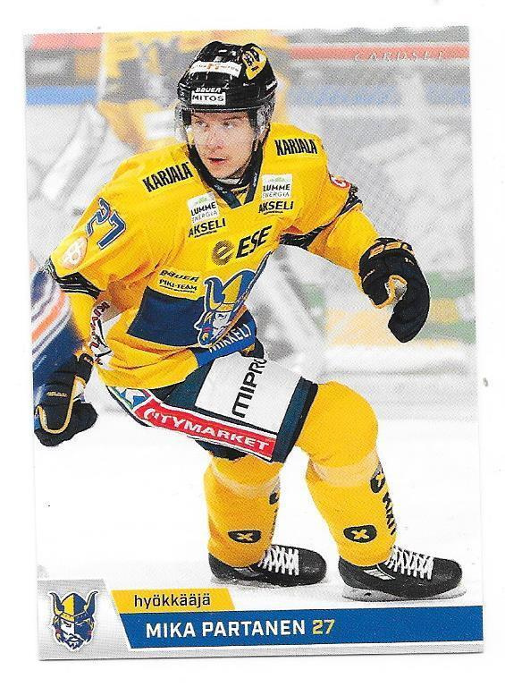 2018-19 CardSet #47 Mika Partanen Jukurit