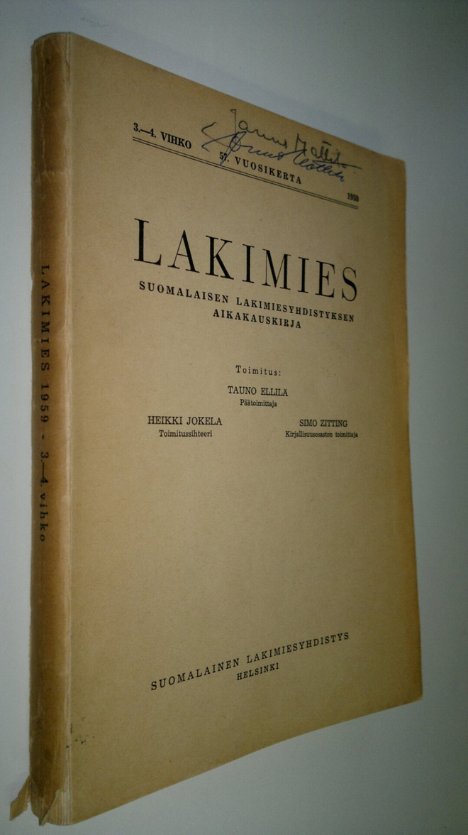 Lakimies 1959 nro 3-4