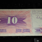 Bosnia Herzegovina 10 dinars 1992 P10 UNC - pikkukuva 1