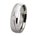 40 .. Women & Men Titanium Steel Duble Crystal .. Sormus - pikkukuva 2
