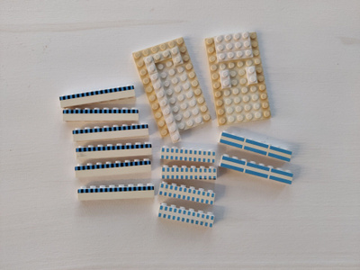 Lego vanhan laivan osia