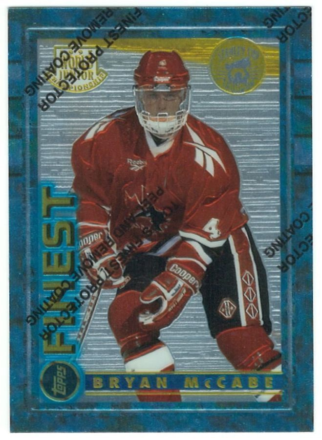 94-95 Finest Super Team Winners #150 Bryan McCabe WJC