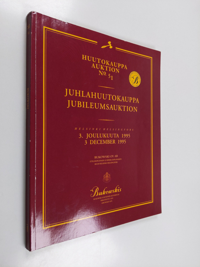 Huutokauppa no 51 : Bukowskin juhlahuutokauppa 1995