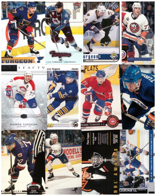 12 x PIERRE TURGEON Canadiens, Avalance, Islanders, St.Louis