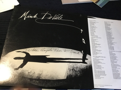 Mink De Ville Where The angels Feat to rread Us lp 1983 inn