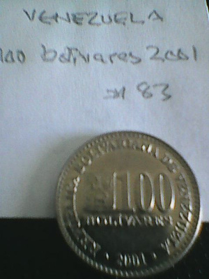 Venezuela 100 bolivares 2001, km#83