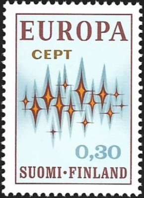 1972 Eurooppa-merkit 0,30 mk ** LaPe 700