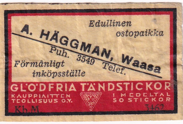 Waasa, A. Häggman,  , s21