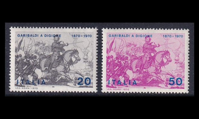 Italia 1317-8 ** Garibaldin osallistuminen Dijonin taisteluu