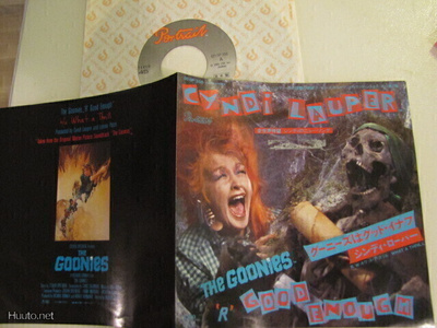 Cyndi Lauper The goonies 7 45 japani 1985 PROMO