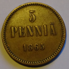 1865 5 penniä kl5 - pikkukuva 1