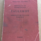 METALLI JA SÄHKÖALAN TAULUKOT PEKKANEN - SALONEN 1972 - pikkukuva 1
