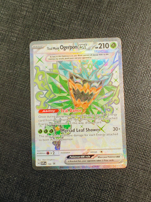 Teal Mask Ogerpon ex SVP 166 Black Star Promo Full Art